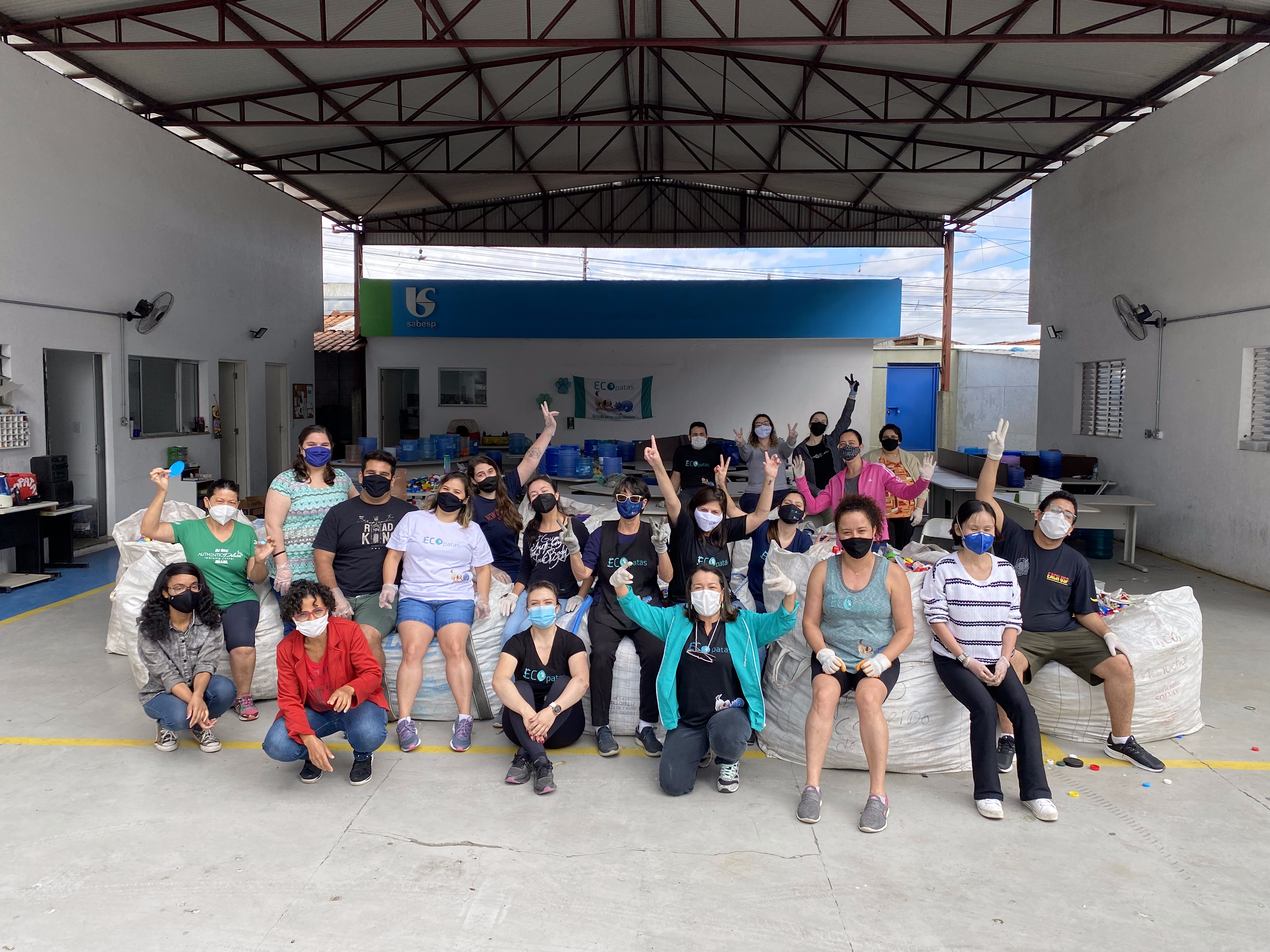 Foto dos voluntários